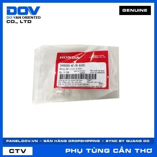 BÓNG ĐÈN (12V 3.4W) AIR BLADE 110, BLADE 110, FUTURE 125, VISION 110 — 34909KVR600