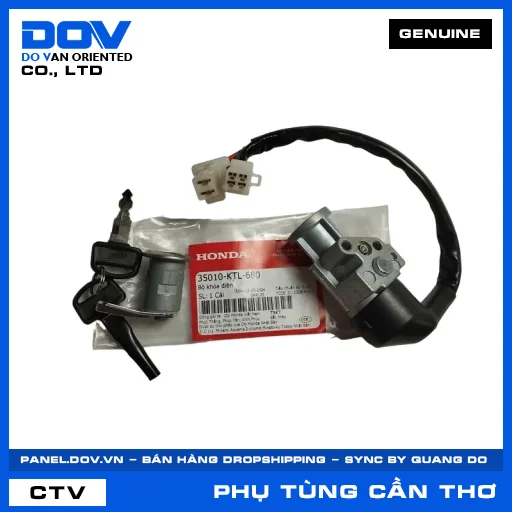 BỘ KHÓA ĐIỆN WAVE 100, WAVE ALPHA — 35010KTL680