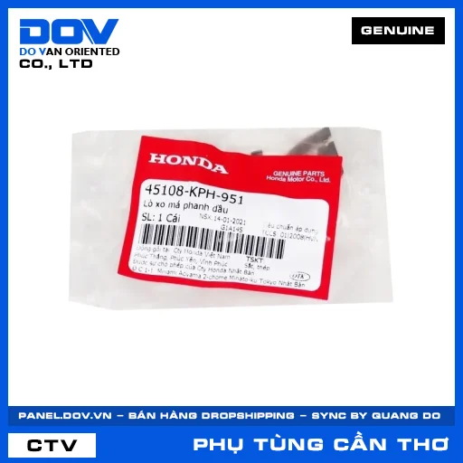 LÒ XO MÁ PHANH DẦU (bố thắng) AIR BLADE 110, CB300R, CLICK 110, FUTURE NEO — 45108KPH951