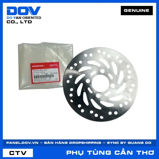 ĐĨA PHANH TRƯỚC TRÁI (đĩa thắng) LEAD 125 — 45351K12V01