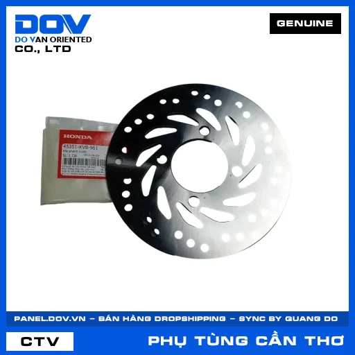 ĐĨA PHANH TRƯỚC (đĩa thắng) CLICK 110, VISION 110 — 45351KVB961