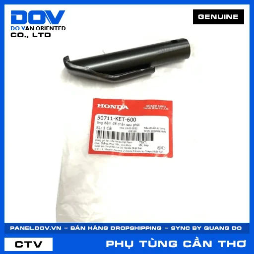 ỐNG ĐỆM ĐỂ CHÂN SAU PHẢI AIR BLADE 110, CB500X, CLICK 110, NX500 — 50711KET600
