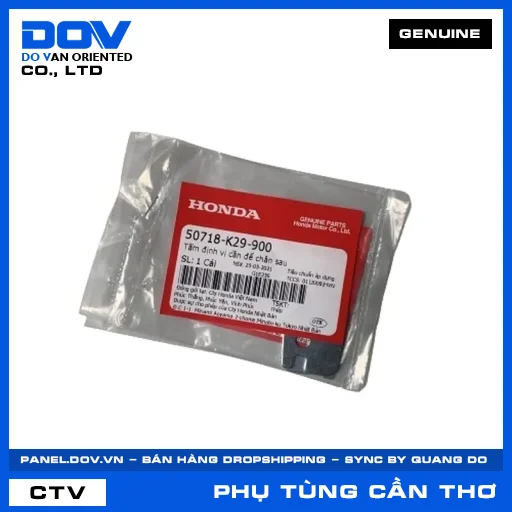 TẤM ĐỊNH VỊ CẦN ĐỂ CHÂN SAU SH 125/150, SH 125/160, SH 350, SH MODE — 50718K29900