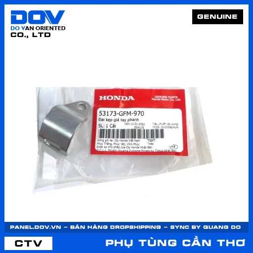 ĐAI KẸP GIÁ TAY PHANH (tay thắng) ICON E, LEAD 125, SH MODE, VISION 110 — 53173GFM970