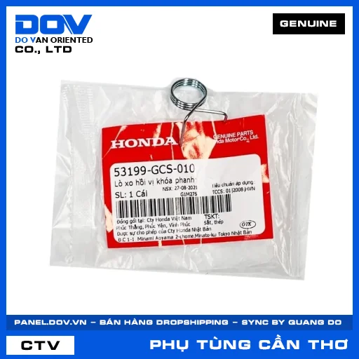 LÒ XO HỒI VỊ KHÓA PHANH (thắng) CLICK 110, ICON E, LEAD 110, SH 125/150 — 53199GCS010