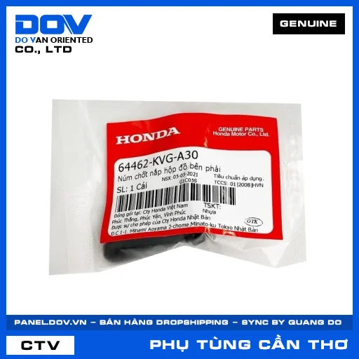NÚM CHỐT NẮP HỘP ĐỒ BÊN PHẢI AIR BLADE 110 — 64462KVGA30