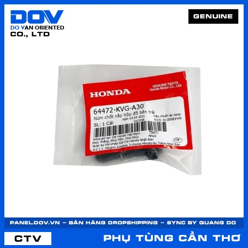 NÚM CHỐT NẮP HỘP ĐỒ BÊN TRÁI AIR BLADE 110 — 64472KVGA30