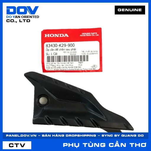 ỐP CẦN ĐỂ CHÂN SAU PHẢI SH, SH MODE — 83430K29900