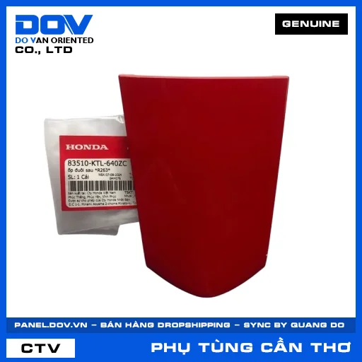 ỐP ĐUÔI SAU *R263* WAVE, WAVE 100, WAVE ALPHA — 83510KTL640ZC
