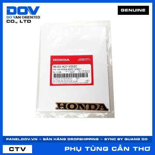 MÁC CHỮ HONDA 80MM *NHB51* AIR BLADE 125 — 86101K27V20ZC