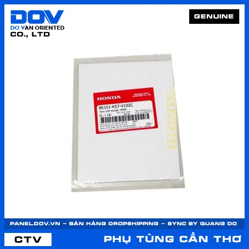 TEM CHỮ HONDA 75MM BLADE 110 — 86101K57V10ZC