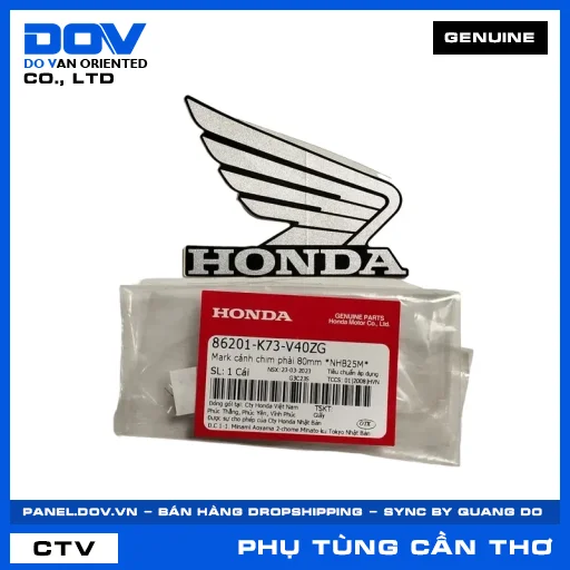 MARK CÁNH CHIM PHẢI 80MM *NHB25M* FUTURE 125 — 86201K73V40ZG