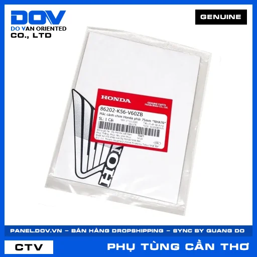 MÁC CÁNH CHIM HONDA PHẢI 75MM *NHA76* WINNER X — 86202K56V60ZB