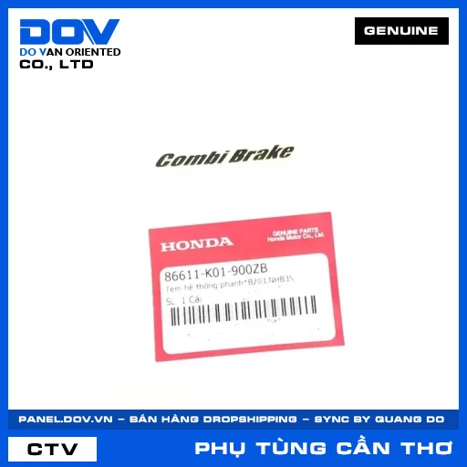 TEM HỆ THỐNG PHANH*B203,NHB35, (thắng) PCX 125/150, SH 125/150, SH 125/160, SH MODE — 86611K01900ZB