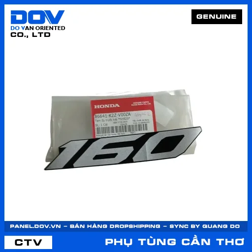 TEM ỐP TRƯỚC TRÁI *NHB25* AIR BLADE 125/160 — 86641K2ZV00ZA