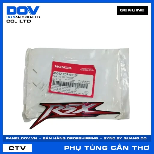 MARK CHỮ RSX *NHA69* WAVE RSX 110 — 86642K07940ZF