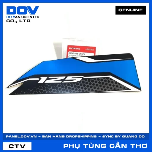 TEM ỐP TRƯỚC TRÁI *B189C* — 86642K66VN0ZA
