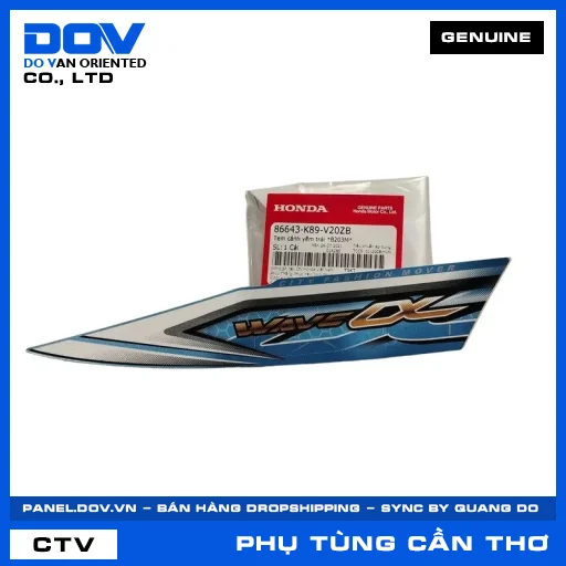 TEM CÁNH YẾM TRÁI *B203M* WAVE ALPHA 110 — 86643K89V20ZB