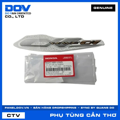 TEM CÁNH YẾM TRÁI *NHB55P* WAVE ALPHA 110 — 86643K89V30ZD