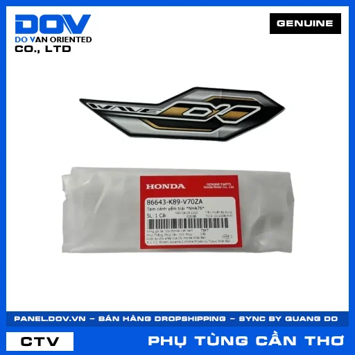 TEM CÁNH YẾM TRÁI *NHA76* WAVE ALPHA 110 — 86643K89V70ZA
