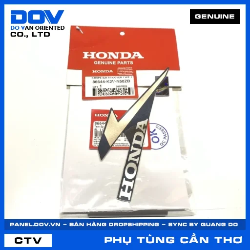 TEM ỐP TRƯỚC PHẢI B *TYPE1* — 86644K2VN50ZB
