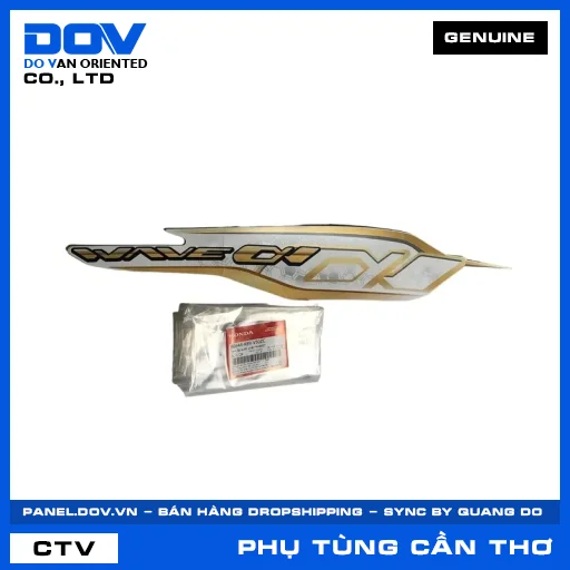 TEM ỐP SƯỜN PHẢI *NHB55* WAVE ALPHA 110 — 86644K89V50ZC