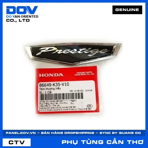 TEM THƯƠNG HIỆU PCX 125 — 86649K35V10