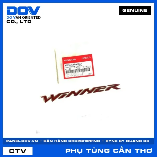 LOGO CHỮ WINNER *NHA76M* — 86831K56V40ZA