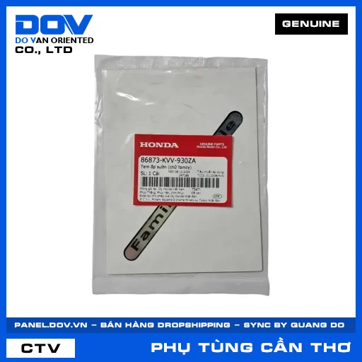 TEM ỐP SƯỜN (CHỮ FAMILY) — 86873KVV930ZA