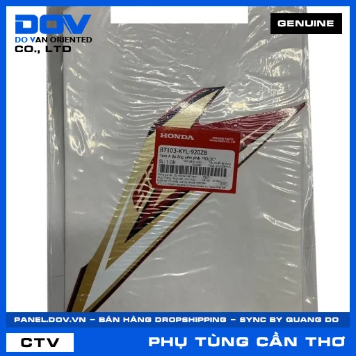 TEM A ỐP ỐNG YẾM PHẢI *R313C* — 87103KYL920ZB