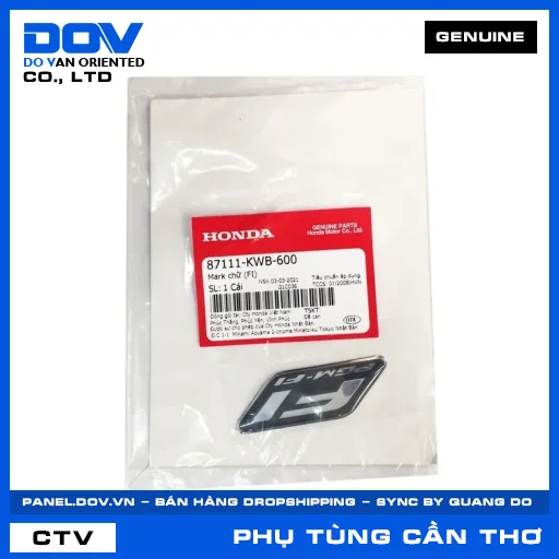 MARK CHỮ (FI) AIR BLADE 110, LEAD 110, PCX — 87111KWB600