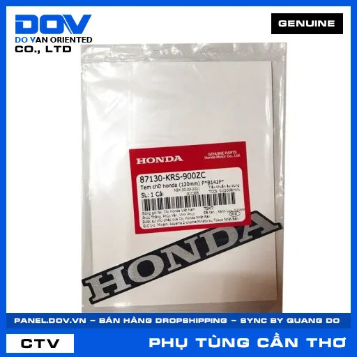 TEM CHỮ HONDA (120MM) P*B142P* WAVE ALPHA — 87130KRS900ZC
