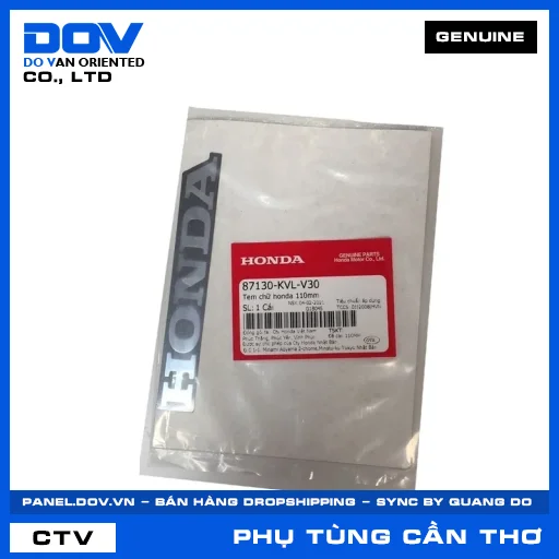 TEM CHỮ HONDA 110MM — 87130KVLV30