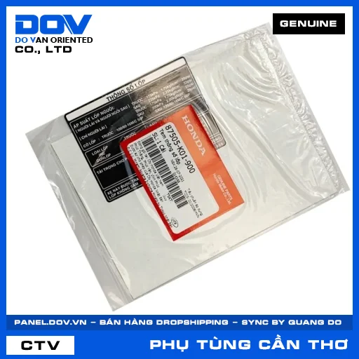 TEM THÔNG SỐ LỐP (vỏ xe) SH 125/150 — 87505K01900