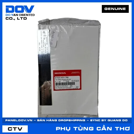 TEM THÔNG SỐ LỐP & XÍCH TẢI (sên) SUPER DREAM — 87505KFV790