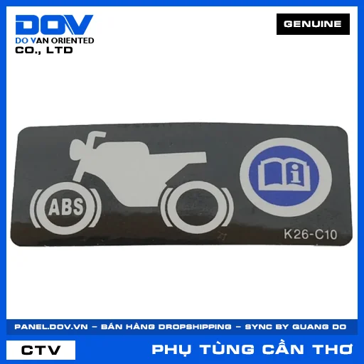 TEM CẢNH BÁO ABS AIR BLADE 125/150, AIR BLADE 125/160, PCX 160, VARIO 160 — 87514K26C10