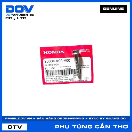 BU LÔNG 6X28 AIR BLADE 125/160, LEAD 125, PCX 160, SH 125/150 — 90004K0RV00