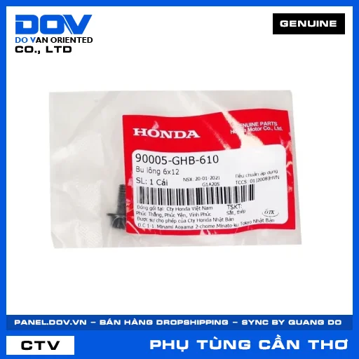 BU LÔNG 6X12 FUTURE NEO, GOLDWING, MSX 125, WAVE 100 — 90005GHB610