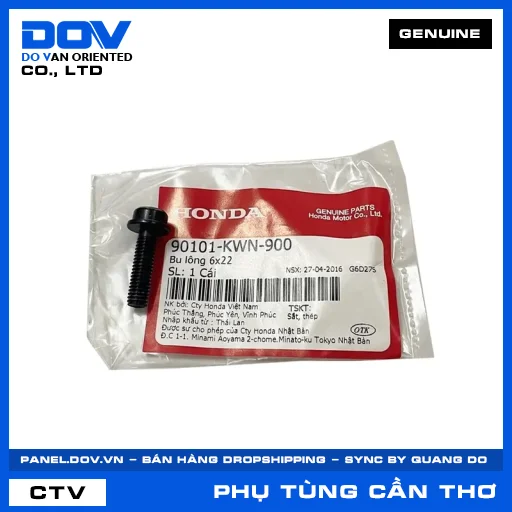 BU LÔNG 6X22 PCX, PCX 125, PCX 125/150, PCX 160 — 90101KWN900
