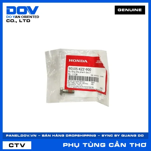 BU LÔNG ĐĨA PHANH 6X17 (đĩa thắng) AIR BLADE 125/150, SUPER CUB C125 — 90105KZZ900