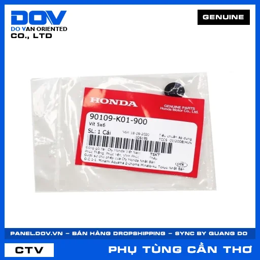 VÍT 5X6 PCX, PCX 125/150, PCX 160, SH 125/150 — 90109K01900