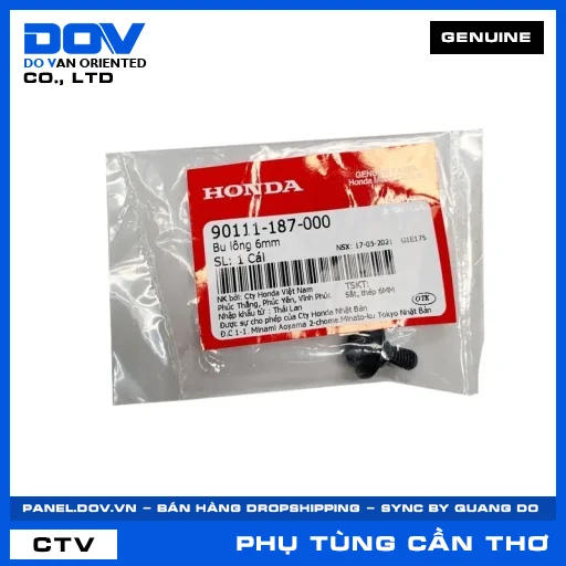 BU LÔNG 6MM CB250 NIGHTHAWK, CB500F, CB500X, CBR500R — 90111187000