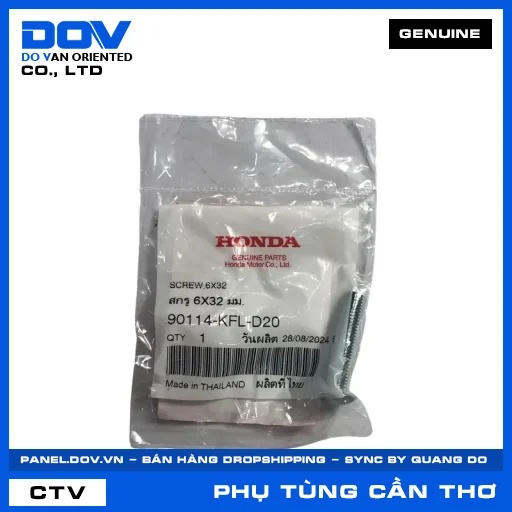 VÍT BẮT GIỎ XE 6X32 WAVE ALPHA — 90114KFLD20