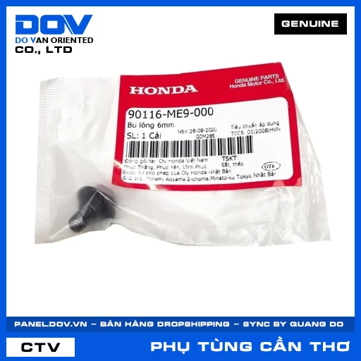 BU LÔNG 6MM CB650R, CBR150R, CBR650R, FUTURE NEO — 90116ME9000