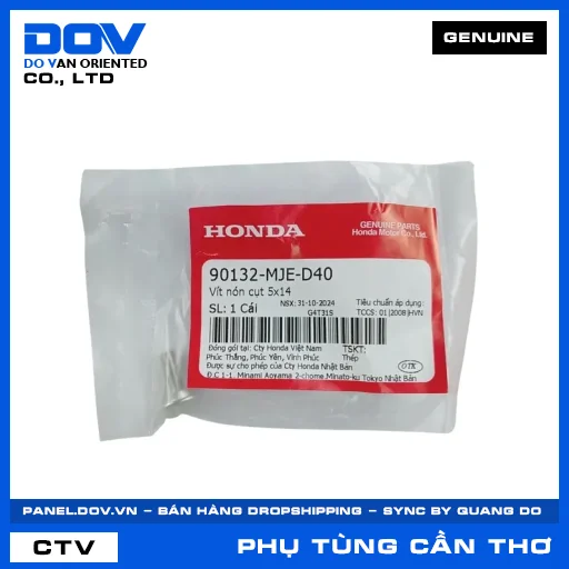 VÍT NÓN CỤT 5X14 CB500X, CBR500R, GOLDWING, SUPER CUB C125 — 90132MJED40