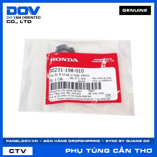 ĐAI ỐC B KHOÁ LY HỢP 14MM (côn) BLADE 110, DREAM 110, WAVE 100, WAVE ALPHA — 90231198010