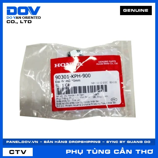 ĐAI ỐC MŨ 10MM FUTURE NEO, SUPER DREAM, WAVE ALPHA — 90301KPH900