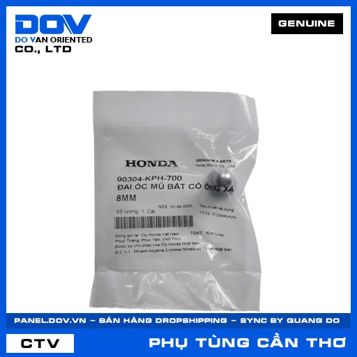 ĐAI ỐC MŨ BẮT CỔ ỐNG XẢ 8MM (pô) ADV350, CB150R, CB300R, CB500F — 90304KPH700