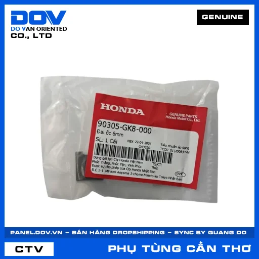 ĐAI ỐC 6MM CB150R, CB300R, SUPER CUB C125, WINNER 150 — 90305GK8000