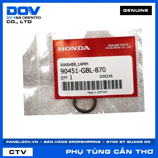 VÒNG ĐỆM 14MM REBEL 300, REBEL 500 — 90451GBL870